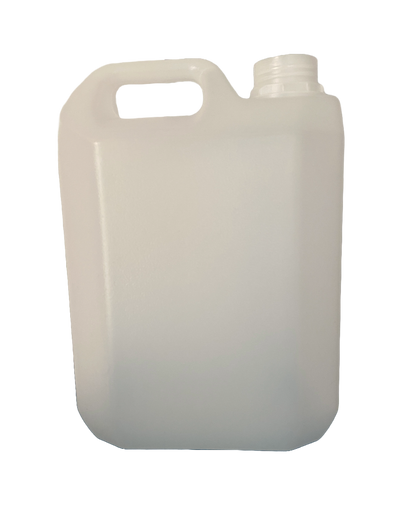 White plastic container on a white background