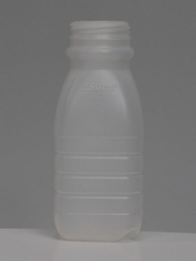 250ml Dairy/Milk Square HDPE Bottle - (Box of 264 units) - Packnet SA