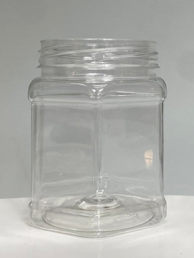 250ml Hexagonal PET Jar - (Pack of 100 units)