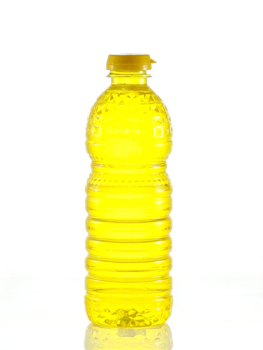 500ml Diamond Ribbed Oil PET Bottle - (Pack of 100 units)