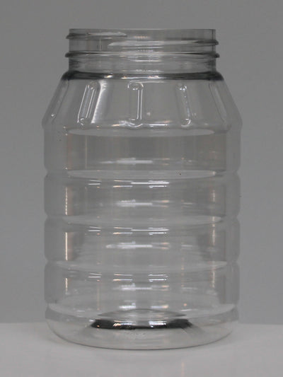 500ml Round Ribbed PET Jar - (Box of 160 units) - Packnet SA