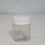 50ml PVC Jar - Clear with 38mm Lid - White
