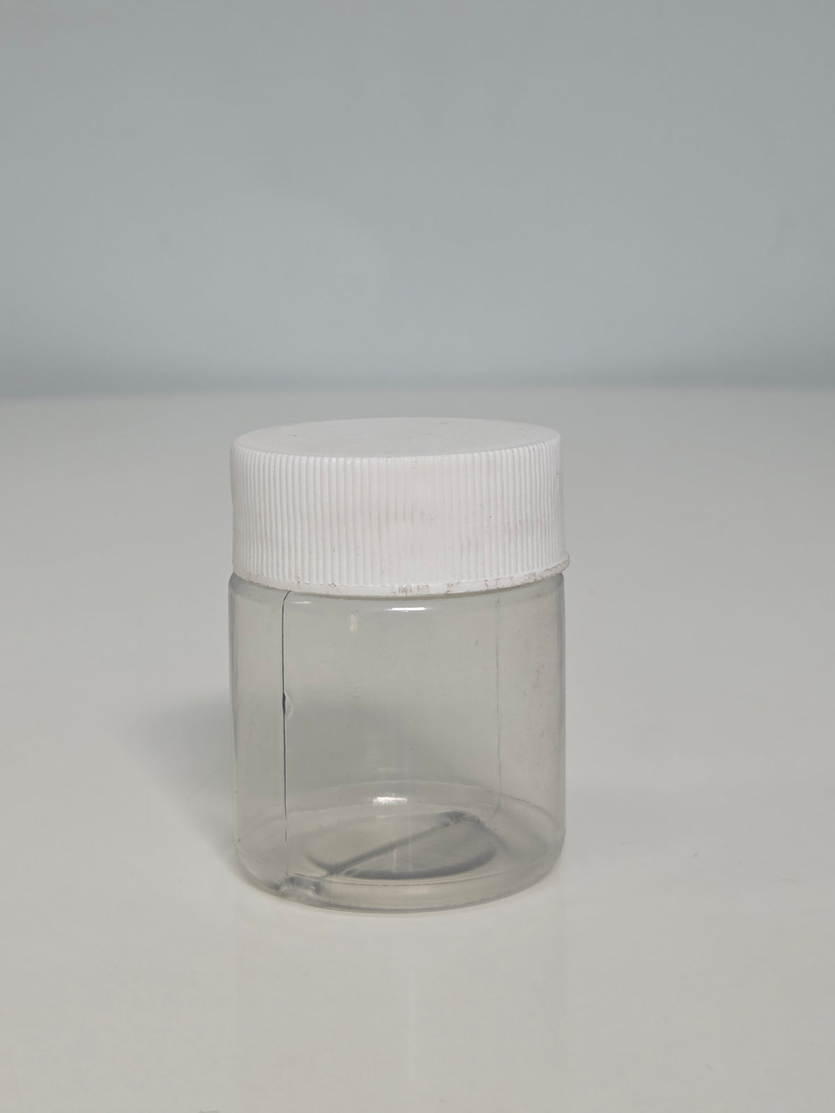 50ml PVC Jar - Clear with 38mm Lid - White