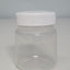 100ml PP Jar - Clear with Lid - White