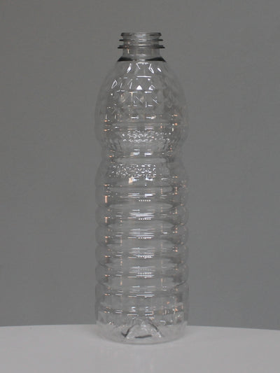 500ml Diamond Ribbed Oil PET Bottle - (Pack of 100 units)