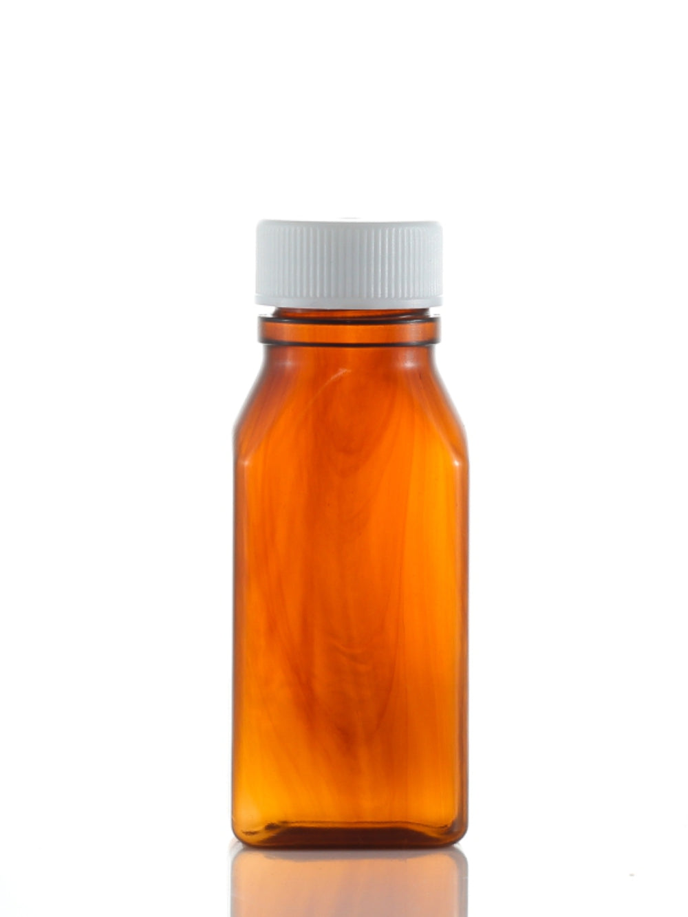 50ml Medical Rectangle Screw Top PVC Bottle - (Pack of 100 units)