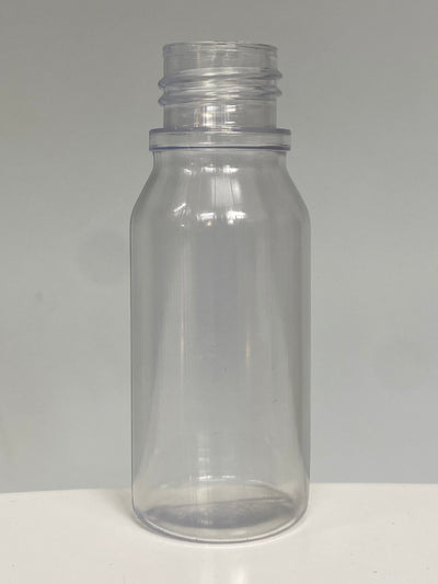 50ml Medical Round Screw Top PVC Bottle - (Pack of 100 units)