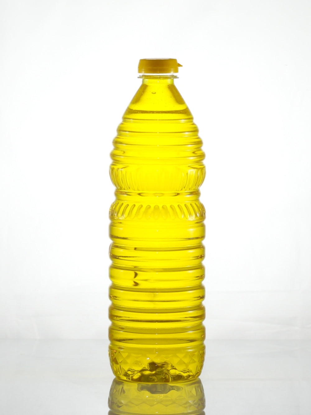 750ml Ribbed Oil PET Bottle - (Pack of 100 units)