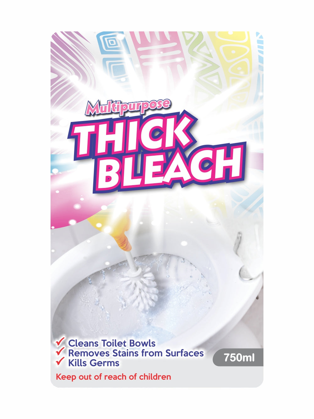 Generic Label – 750ml Thick Bleach - (100 units) | Packnet