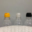 350ml PET Juice Bottle - Clear with 38mm Sports Flip Cap - Assorted Colours (100 per pack)