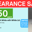 50ml PVC FX Jar - White with Lid - White