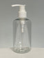 250ml Boston Squat PET - Clear with 24mm Lotion Pump - White - Clearance (Pack of 100 units)