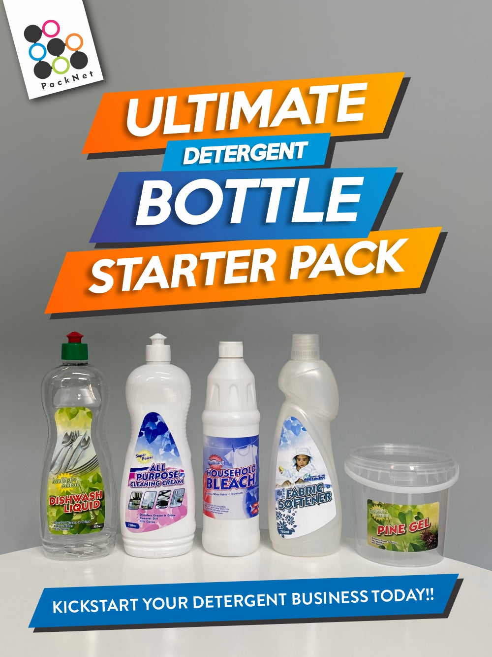Ultimate Detergent Business Bottle Starter Pack