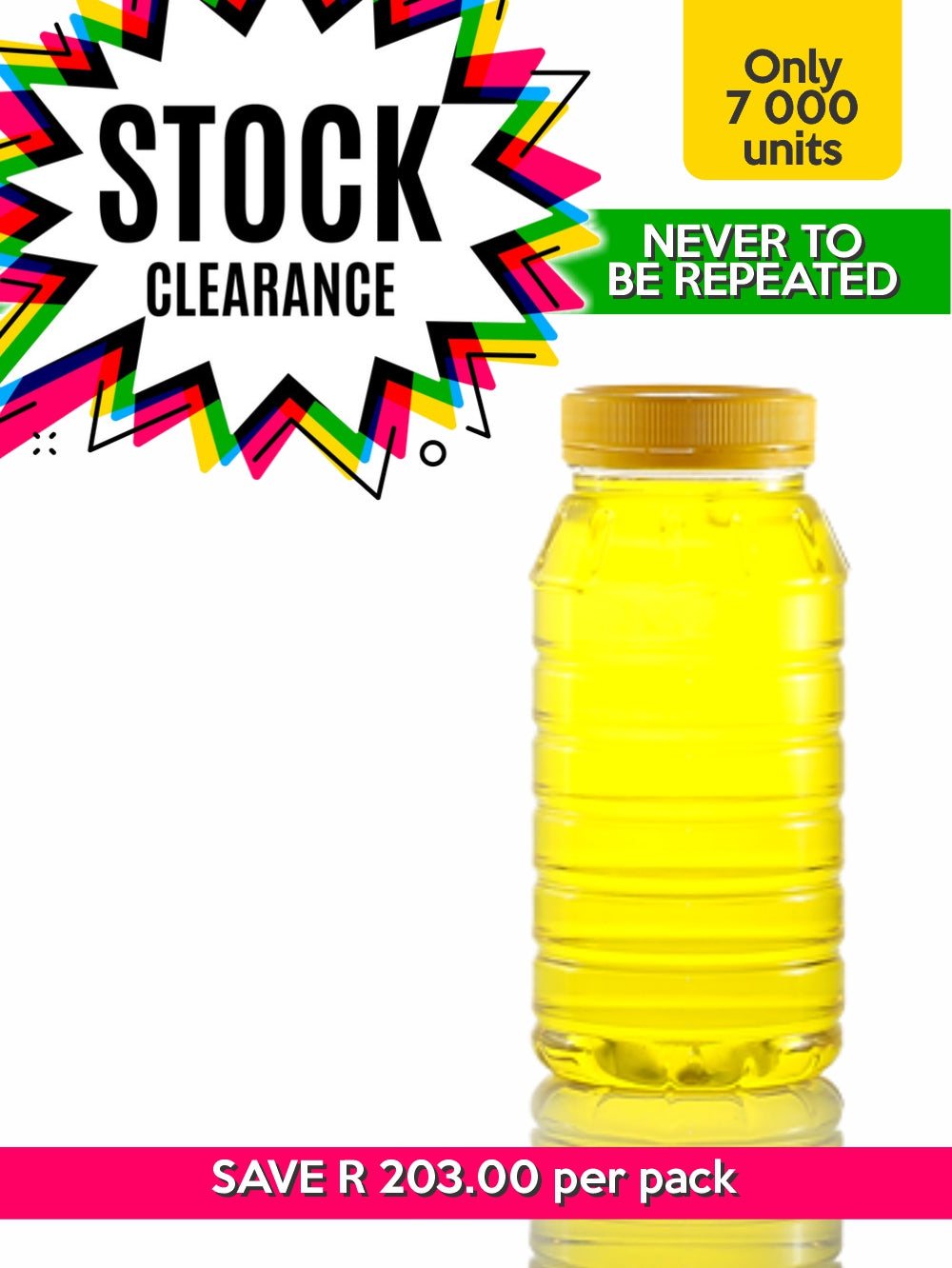 700ml Round Ribbed PET Jar - (Pack of 100 units)
